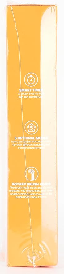 Bitvae R2 Rotating Electric Toothbrush for Adults with 8 Brush Heads, Travel Case, 5 Modes Rechargeable Power Toothbrush with Pressure Sensor, 3 Hours Fast Charge for 30 Days, Black