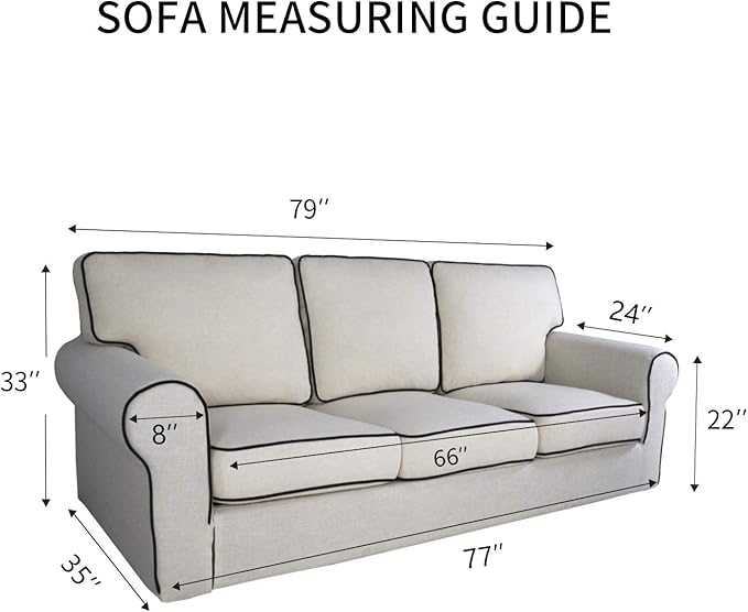 PureFit 100% Dual Waterproof Couch Cover Slipcovers for Couches and Sofas - Stretch Non Slip Fleece Sofa Covers Washable, Leakproof Furniture Protector for Kids, Pets, Dog (Sofa, Light Gray)