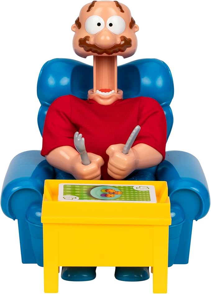 Gassy Gus, The interactive gut-busting game that's a hoot when you toot! Feed Gus gassy foods, but watch out for the big blast of gas! Packed with hilarious sounds, it's Ideal for 2-4 players ages 4+