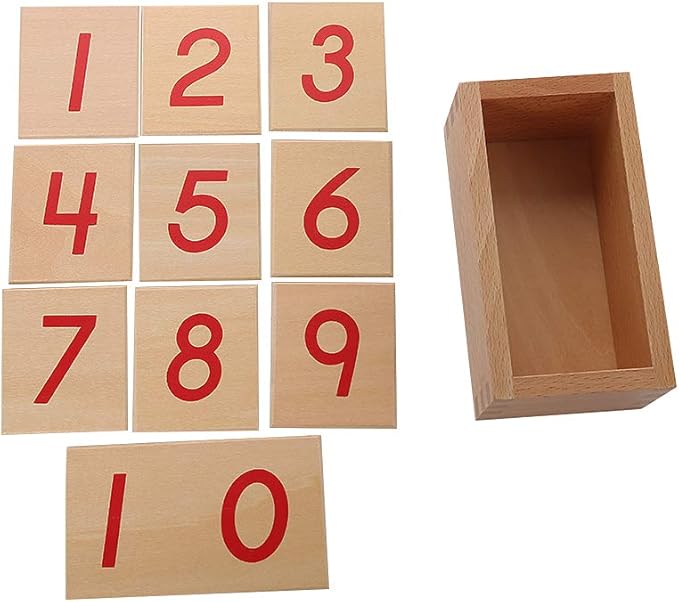 Montessori Math Materials Numeral Cards for Preschool Early Learning Tool