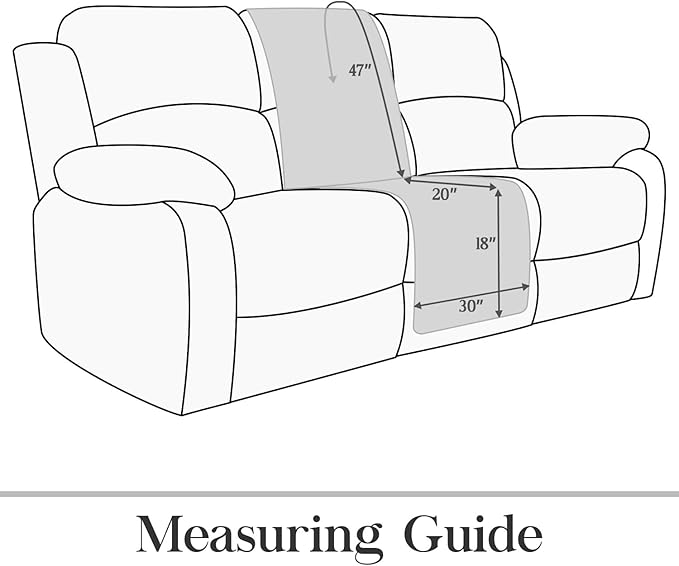 TOMORO Non-Slip Oversized Recliner Sofa Cover - 100% Waterproof Recliner Chair Slipcover Furniture Protector, Washable Couch Cover with Elastic Straps for Dog and Kids, Beige, 30 Inch Middle