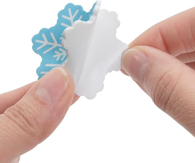 Jolly Multicolor 3D Groovy TV Christmas Scene Craft Kit - 6" x 2" x 7.25" (12 Sets) - Ideal for Christmas Parties and Classroom Activities