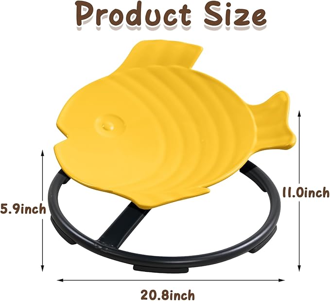 Autism Sensory Products Sit and Spin Kids Swivel Chair for Kids Toddlers Sensory Spinning Seat Improve Kids' Carsickness, Seasickness, Airsickness