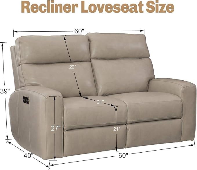 JIVINER 6-Piece Loveseat Recliner Slipcover Stretch Jacquard Recliner Sofa Cover 2 Seater Washable Reclining Couch Cover with Pocket Fitted Furniture Protector Cover (Loveseat Recliner, Light Gray)