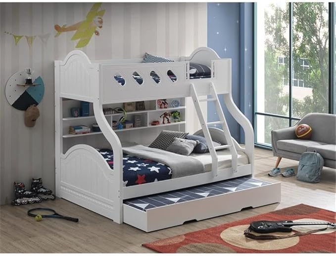 Acme Grover Rectangular Wood Twin Trundle with Caster Wheels in White