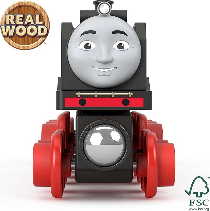 Thomas & Friends Wooden Railway Toy Train Hiro Push-Along Wood Engine & Coal Car for Toddlers & Preschool Kids Ages 2+ Years (Amazon Exclusive)