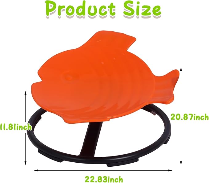 Autism Sensory Products Kids Swivel Chair Spinning Seat for Kids Sensory Sit and Spin Toys for Kids 5-7 Sensory Spinning Chair for Autistic Kids Outdoor Indoor Play