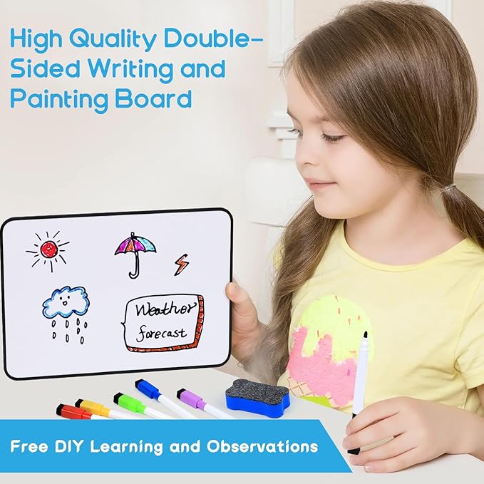 Busy Book for Toddlers, Montessori Toys for 3+ Year Old, Preschool Learning Activities Autism Sensory Toys Travel Toys Educational Toys Book with Classified Storage Box and Writing and Drawing Board