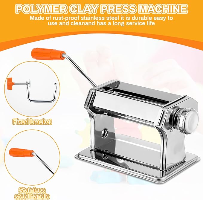 Huquary 2751 Pcs Polymer Clay Cutters for Earrings Making Polymer Clay Press Machine Jewelry Accessories Modeling Clay Sculpting Tools Clay Roller Acrylic Sheet Clay Earring Making Kit for DIY