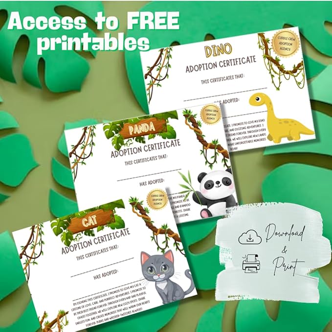 3-Pack 8" Make Your Own Stuffed Animal Kit Unstuffed Plush Animals Kit No Sew Crafts for Kids DIY Children Dinosaur Pillow Make Your Own Animal Arts and Craft for Kids Build Your Own Kits