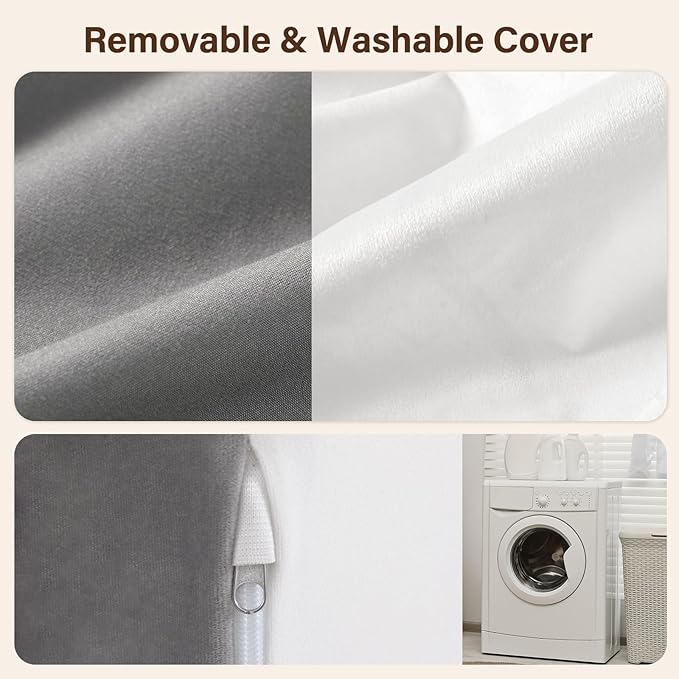 Vekkia 21" Reading Pillow for Sitting in Bed – 60° Ergonomic Wedge Back Pillow, XL Side Pockets, Support Chair for TV, Gaming, Working, Nursing, Recovery in Bed, Floor, Dorm, Great Gift Idea