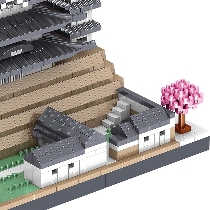Himeji Castle Japan Building Blocks Set (3037Pcs) Famous World Architecture Educational Toys Micro Bricks for Kids Adults