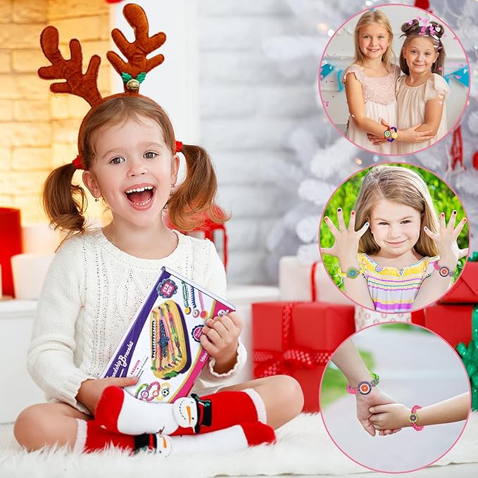 Friendship Bracelet Making Kit, String Bracelets Maker Craft, Kids Jewelry Making Kit, Arts and Crafts for Kids, Christmas Birthday Gifts for Girls