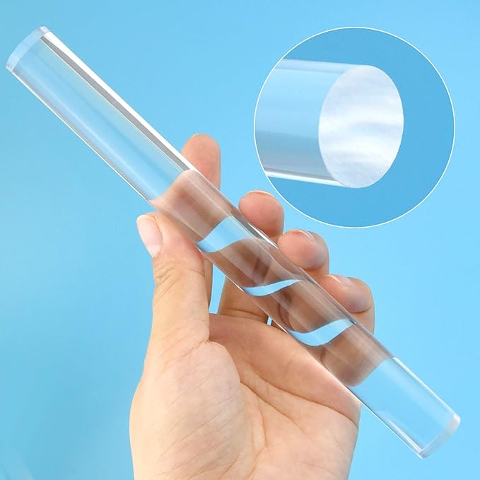 5 Pieces Polymer Clay DIY Tool, Marrywindix Acrylic Clay Roller with Acrylic Sheet Backing Board Plastic Scraper Assisted Shovel Rubber Clay Tools Molds for Shaping and Sculpturing Modelling