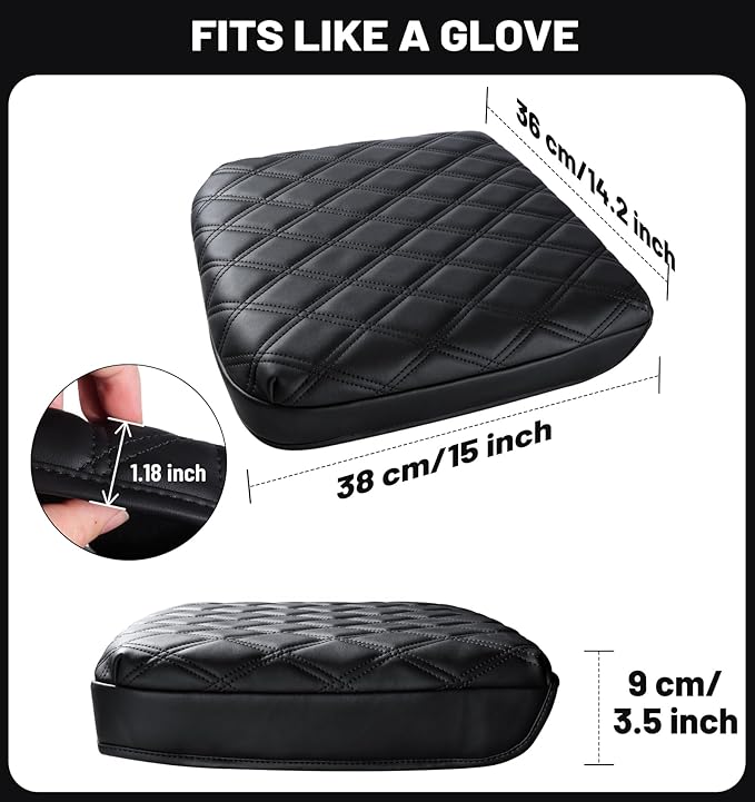 Center Console Armrest Cover for Chevy Chevrolet Silverado/GMC Sierra 2019-2024 2025, Tahoe & Suburban & Yukon 2021-2025, PU Leather Middle Console Cover Protector Pad, Truck Interior Accessories