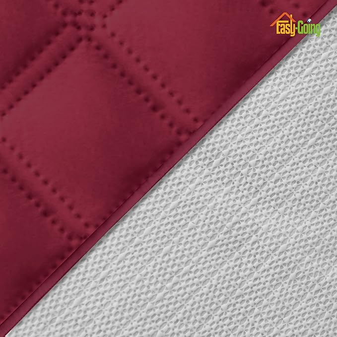 Easy-Going Sofa Slipcover Waterproof Sofa Cover Couch Cover for 4 Cushion Couch with Elastic Straps Washable Non-Slip Furniture Protector Cover for Pets, Dogs, Cat (XX-Large, Wine)