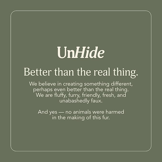 UnHide Squish Lumbar Pillow - Faux Fur Pillow - Extra Soft Throw Pillow - Rectangular Shaped, Polyester Fill - Machine Washable - Perfect for Living Room Or Bedroom - 10” x 18” - Beige Bear