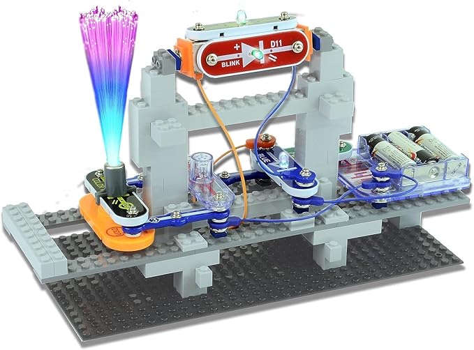 Snap Circuits BRIC: Structures | Brick & Electronics Exploration Kit | Over 20 Stem & Brick Projects | Full Color Project Manual | 20 Parts | 75 BRIC-2-Snap Adapters | 140+ BRICs