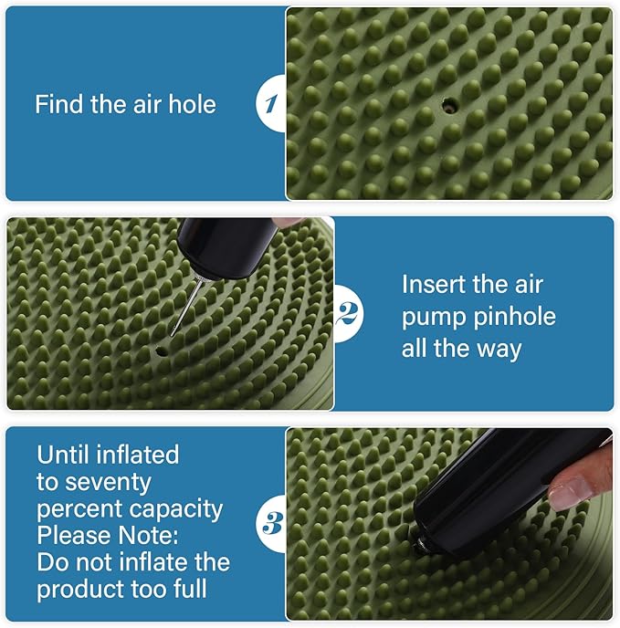 Libima 4 Pcs Wiggle Seat Inflated Wobble Cushion for Sensory Kid 13 Inches Balance Disc Flexible Seating for Classroom Sensory Pad for Chair Wiggle Cushion