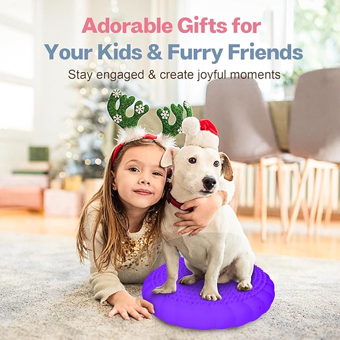 Wobble Cushion, Extra Thick Wiggle Seat for Sensory Kids, Non-slip Balance Disc with Inflation Pump for Adults Core Strength, Posture Improvement & Physical Therapy (13.5in/34cm)