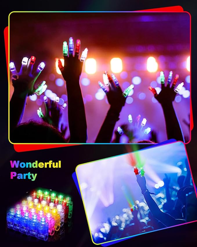Glow in the Dark Party Supplies for Kids Adults, Glow Party Favors, Light Up Toys 100 Glow Sticks Bulk Party Pack, Bracelets LED Glasses Finger Lights Headband for Wedding Birthday New Year Halloween