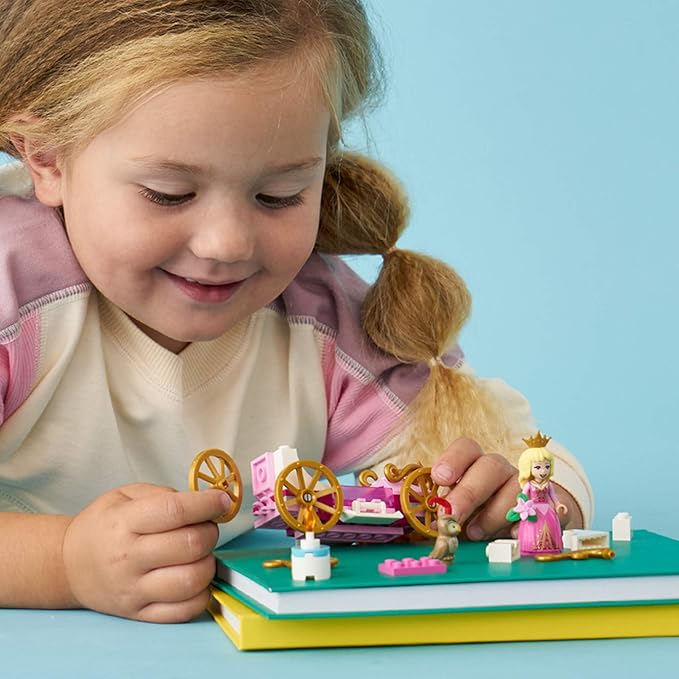 LEGO Disney Aurora’s Royal Carriage 43173 Creative Princess Building Kit, New 2020 (62 Pieces)