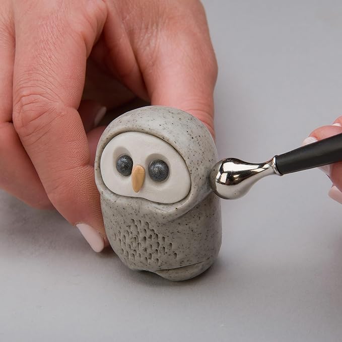 Sculpey Tools Dual End Tools Set, clay tools, use with multiple types of clay - polymer oven-bake clay, air dry and non dry, Great for projects from jewelry, home décor and more!