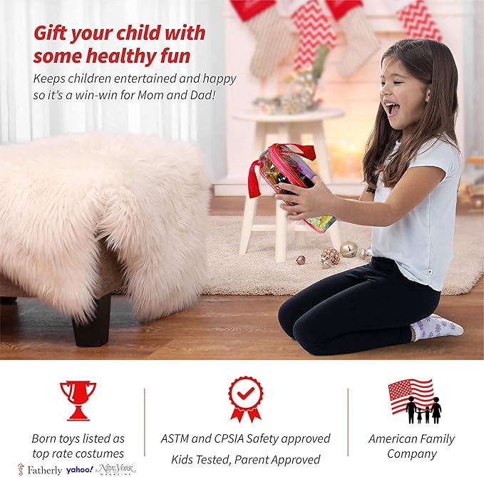 Born Toys Chef Costume for Kids w/ Chef Hat for Kids Ages 3-7, Kids Kitchen Accessories Set w/ Fun Recipe Book, Cooking Set for Kids Costume Washable and Dress Up & Pretend Play for Boys & Girls