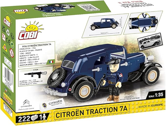 COBI Historical Collection: World War II 1934 Citroen Traction 7A Vehicle