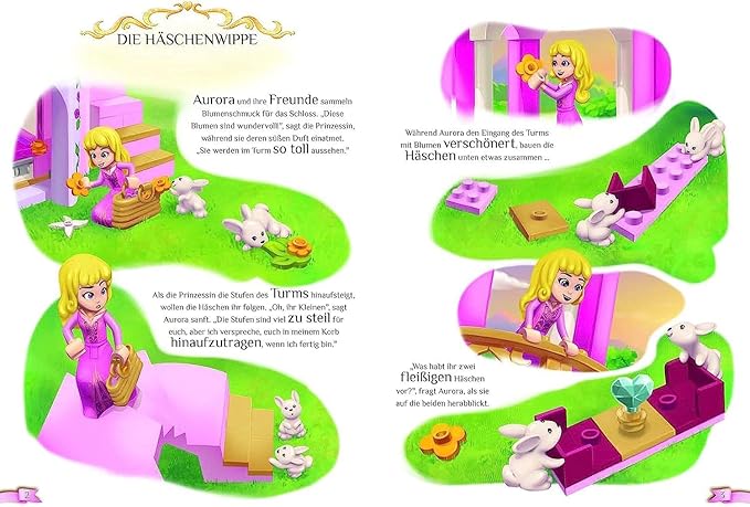 LEGO Disney Princess Anna's and Elsa's Magic Carousel, Frozen Toy, Inspired by Frozen Ice Palace with 3 Iconic Micro Doll Figures and Olaf Figure 43218