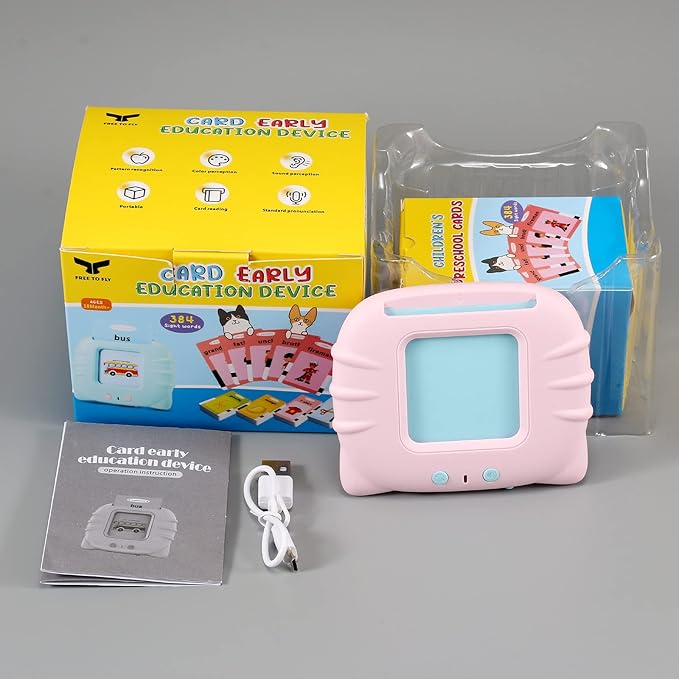 FREE TO FLY Talking Flash Cards Toddler Learning Toys for 2 3 4 5 6 Year Old Girls Boys: Speech Therapy Toys Autism Sensory Toys Preschool Educational Kids Toys 224 Sight Words Birthday Gifts