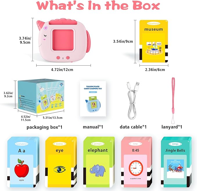 Talking Flash Cards Toddlers Toys: Learning Toys for Kids 2-3, Speech Therapy Pocket Speech Toy for Age 2-6, Autism Educational Montessori Toy with 420 Sight Words