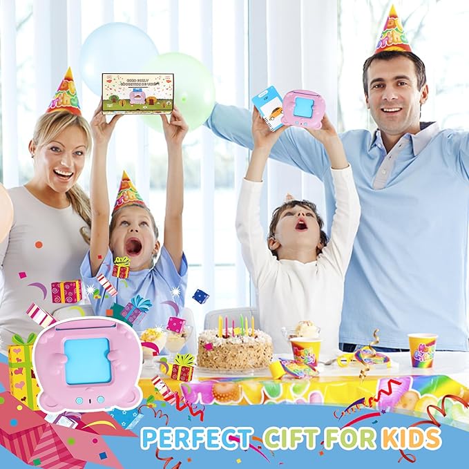 Kids Toddler Talking Flash Cards with 224 Sight Words,Montessori Toys,Speech Therapy,Autism Sensory Toys,Learning Educational Gifts for Age 2 3 4 5 Years Old Boys and Girls (Pink)