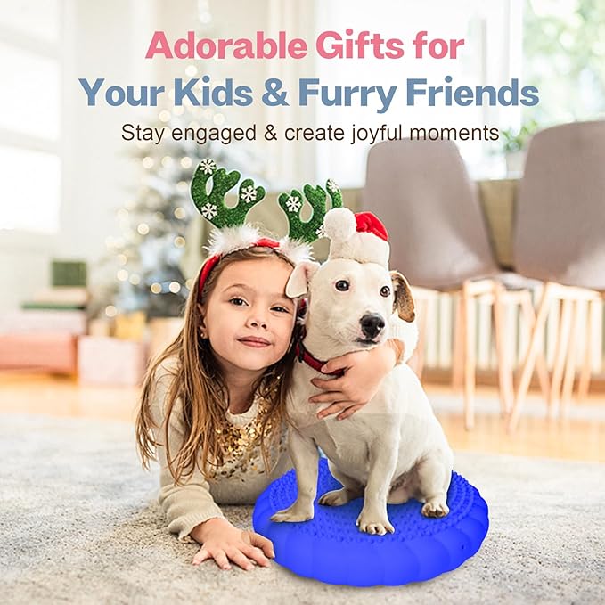 Wobble Cushion, Extra Thick Wiggle Seat for Sensory Kids, Non-slip Balance Disc with Inflation Pump for Adults Core Strength, Posture Improvement & Physical Therapy (13.5in/34cm)