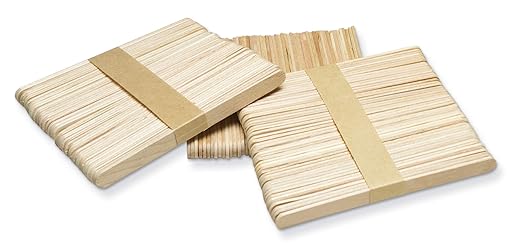 Creativity Street Premium Wood Craft Sticks, Natural, Pack of 1000, 4-1/2 X 3/8 X 1/2 in