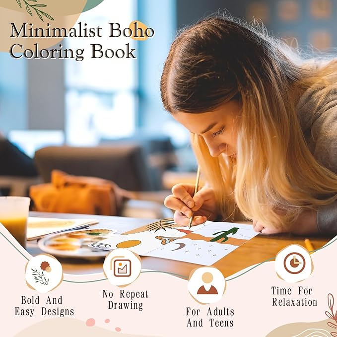 Coloring Book for Adult Coloring Book Bulk, DIY Art Coloring Book for Adult Drawing Book with Flower Words for Party Favors Goodie Bag Filler(24 Pcs,Minimalist)