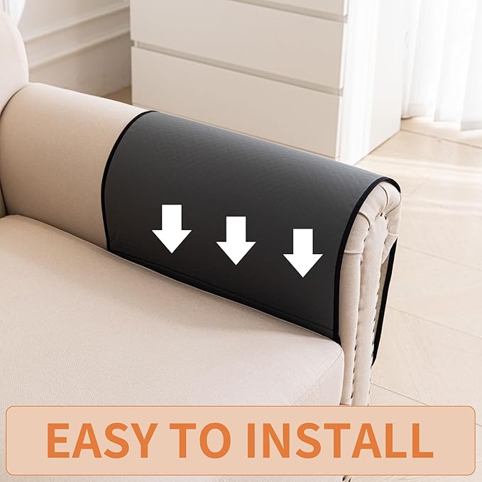 HAOMAIJIA Anti Slip Sofa Armrest Organizer Arm Chair Bedside Caddy Storage Organizer For Recliner Couch With 6 Pockets For Cell Phone Tv Remote Control (Dark Gray, 31.89 inches × 18.5 inches)