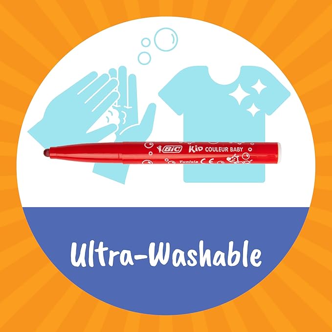 BIC Child's First Magic Marker, Assorted Colors, 96-Count