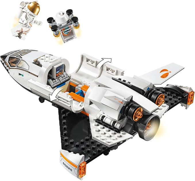 LEGO City Space Mars Research Shuttle 60226 Space Shuttle Toy Building Kit with Mars Rover and Astronaut Minifigures, Top STEM Toy for Boys and Girls, New 2019 (273 Pieces)