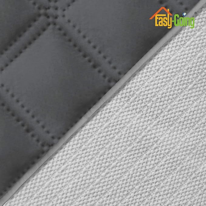 Easy-Going Sofa Slipcover Loveseat Cover Waterproof Couch Cover Washable Sofa Cover for 2 Cushion Couch Non-Slip Fabric Furniture Protector with Pocket for Pets Kids Dog Cat (Loveseat, Dark Gray)