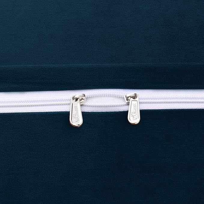 Bed Wedge Pillow for Headboard Small Bolster Pillow Reading Pillows for Sitting Up in Bed Adult, Triangular Backrest Cushion Book Pillows for Daybed Couch Support Upholstered Darkblue