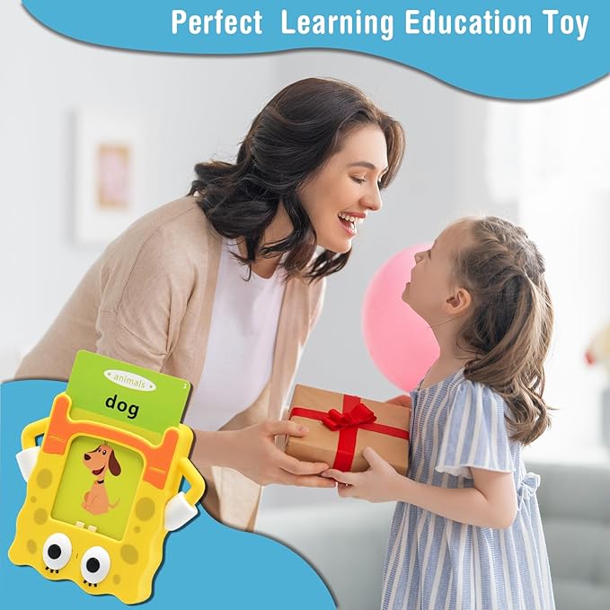 Toddler Toys Talking Flash Cards for 1 2 3 4 5 6 Year Old,Speech Therapy Montessori Toys with 384 Sight Words Learning Educational Gifts,Autism Sensory Toys for Autistic Children
