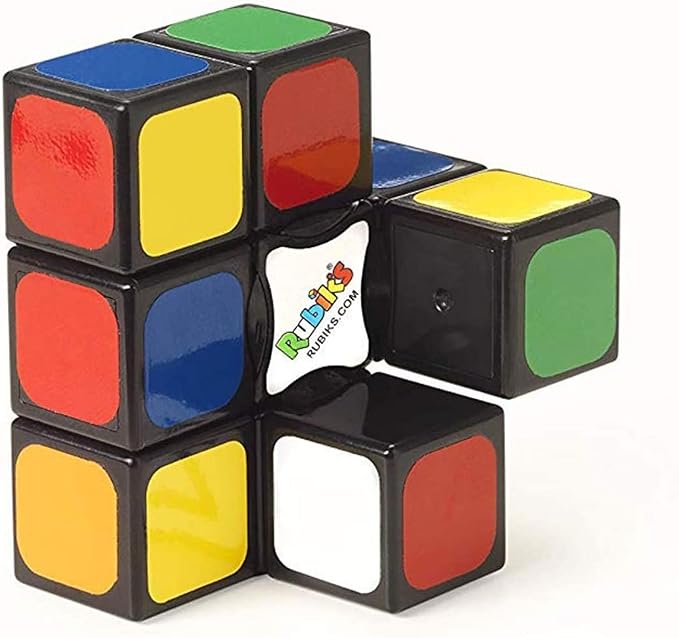 Rubik’s Cube, Edge, 3x3x1 Rubik’s Cube for Beginners Single Layer Puzzle Retro Educational Brain Teaser Travel Fidget Toy for Adults & Kids Ages 8+
