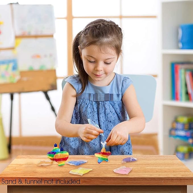 ArtCreativity Sand Art Bottle Necklaces Assortment for Kids, Bulk Pack of 60, Collection of Sand Art Craft Bottle Necklaces, Fun Party Supplies & Favors for Boys and Girls - Sand Sold Separately