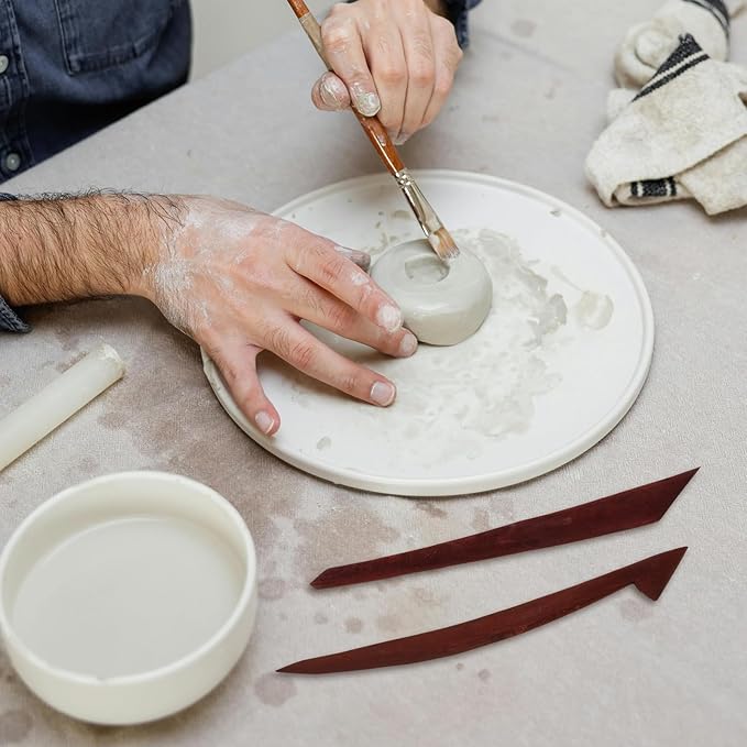 EXCEART 5pcs Ceramics Tools Pottery Kit Kids Tools Wood Tools Wood Carving Tools Wooden Pottery Tools Wooden Carving Kit Wooden Sculpting Tools Clay Modeling Bamboo Child