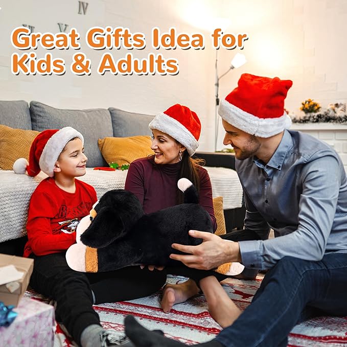 Bernese Mountain Dog Weighted Stuffed Animals - 22 Inch 4.5 Pounds Weighted Plushies Dog Stuffed Animal - Big Plush Pillow - Cute Plush Toy Gifts for Kids & Adults (22" 4.5 lbs)