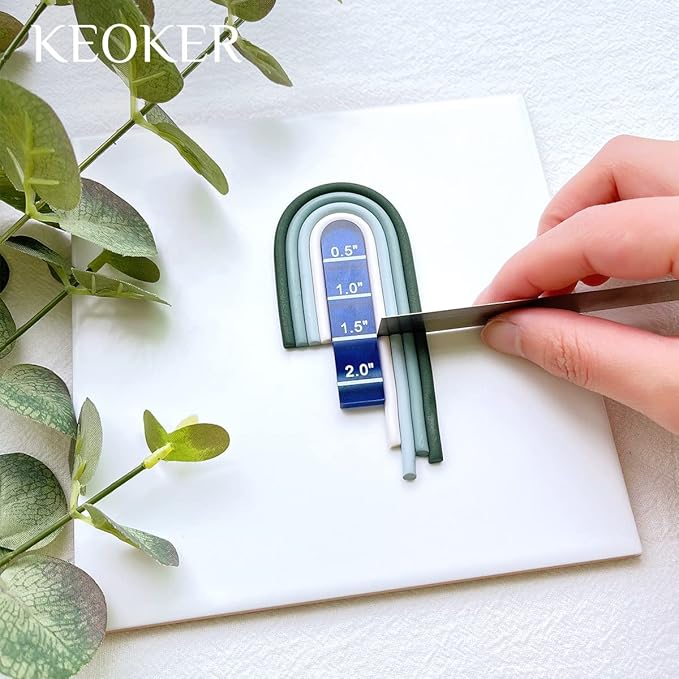 Keoker Polymer Clay Acrylic Rainbow Arch Guide Set, 3 Size for Polymer Clay Earrings, Polymer Clay Earrings Jewerlry Supplies, Polyemr Clay Earings Tools