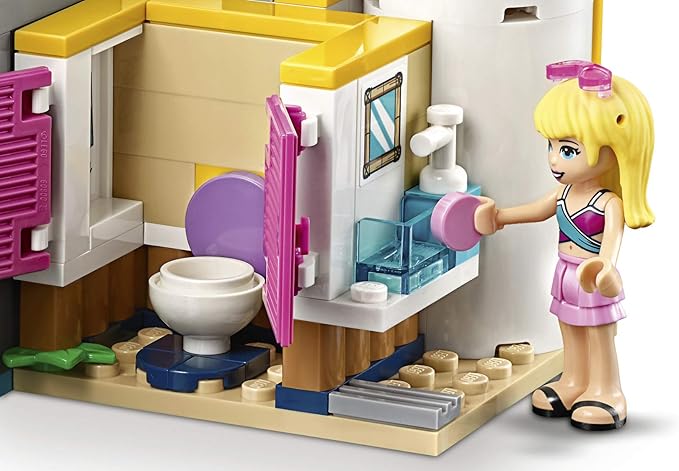 LEGO Friends Andrea's Pool Party 41374 Toy Pool Building Set with Andrea and Stephanie Mini Dolls for Pretend Play, Includes Toy Juice Bar and Wave Machine (468 Pieces)