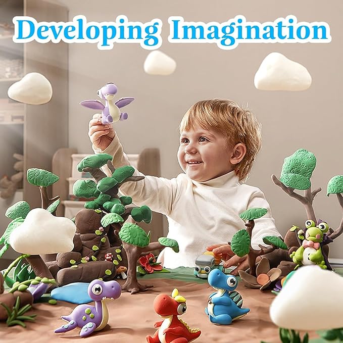 Air Dry Clay, 36 Packs White Air Dry Foam Clay, Foam Clay, Crafting Clay, Moldable Foam Clay Super Light Weight Air Dry Clay Perfect Clay for Arts Crafts