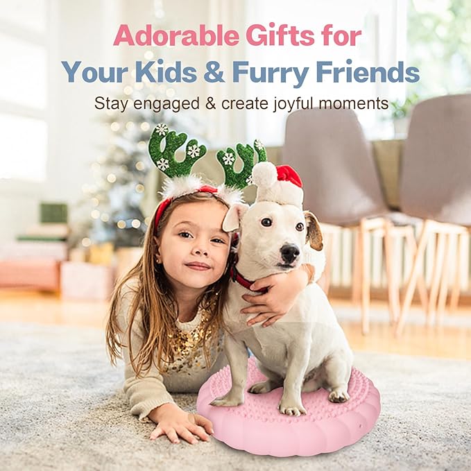 Wobble Cushion, Extra Thick Wiggle Seat for Sensory Kids, Non-slip Balance Disc with Inflation Pump for Adults Core Strength, Posture Improvement & Physical Therapy (13.5in/34cm)